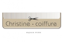 Création de logo pour l'entreprise : Christine coiffure