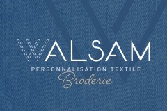 Création de logo pour l'entreprise : WALSAM_Broderie